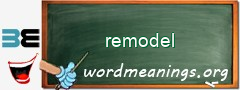 WordMeaning blackboard for remodel
